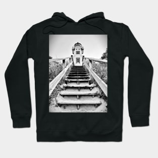 “Mission Point Lighthouse” - Black and White Hoodie